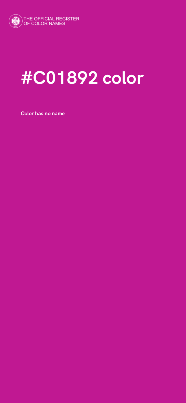 #C01892 color image