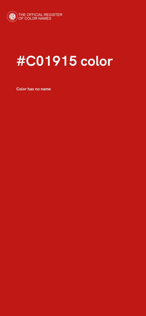 #C01915 color image