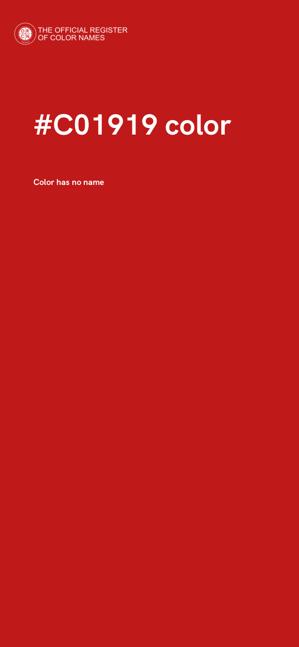 #C01919 color image