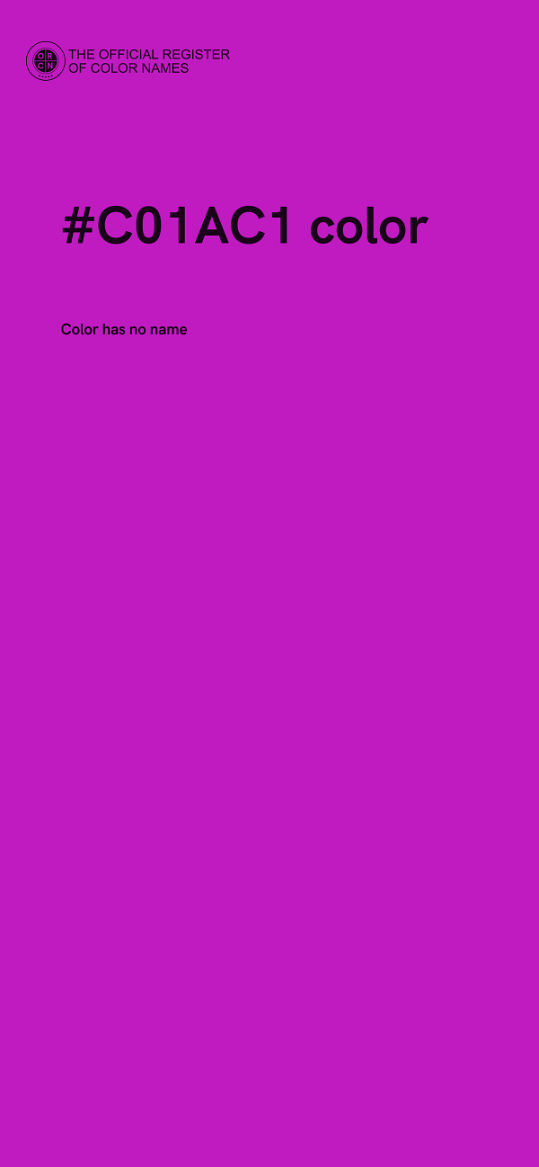 #C01AC1 color image