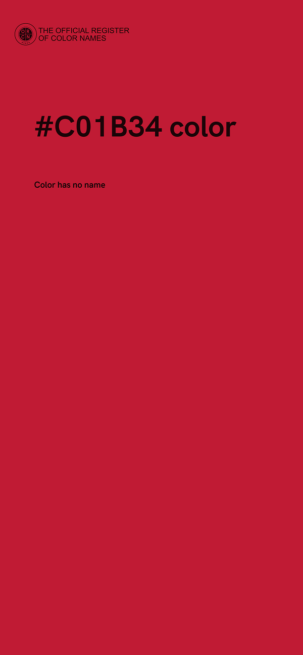 #C01B34 color image