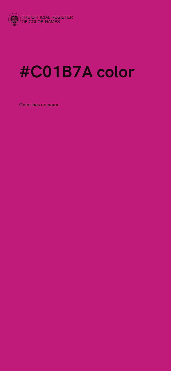 #C01B7A color image