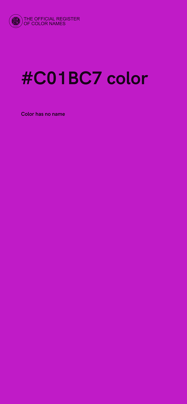 #C01BC7 color image