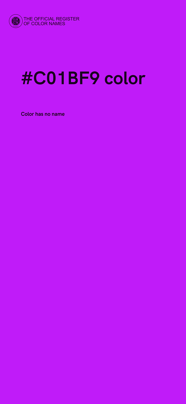 #C01BF9 color image