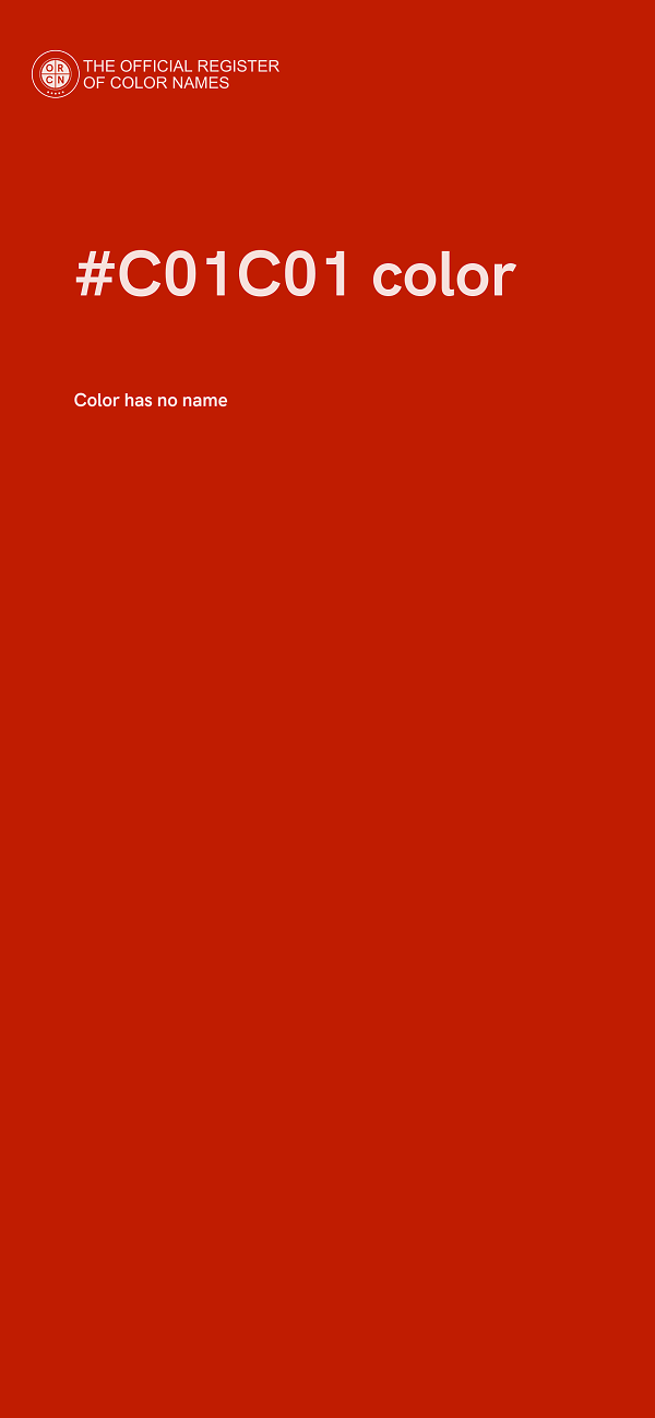#C01C01 color image
