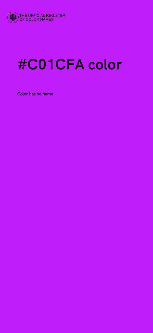 #C01CFA color image