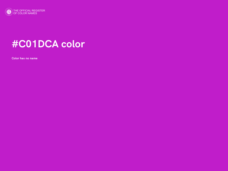 #C01DCA color image