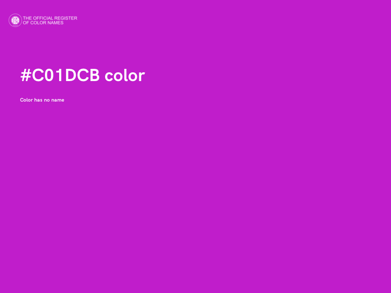 #C01DCB color image
