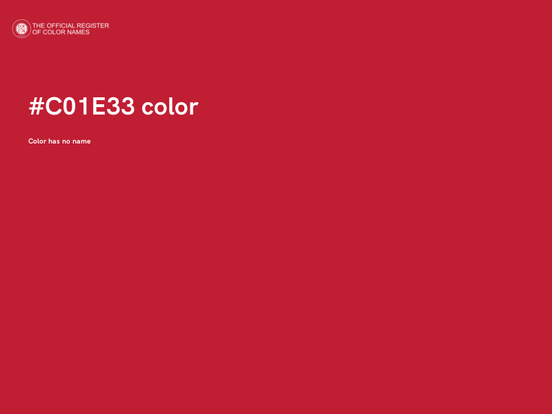 #C01E33 color image
