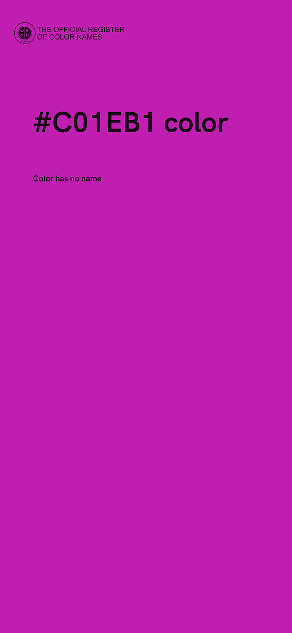 #C01EB1 color image