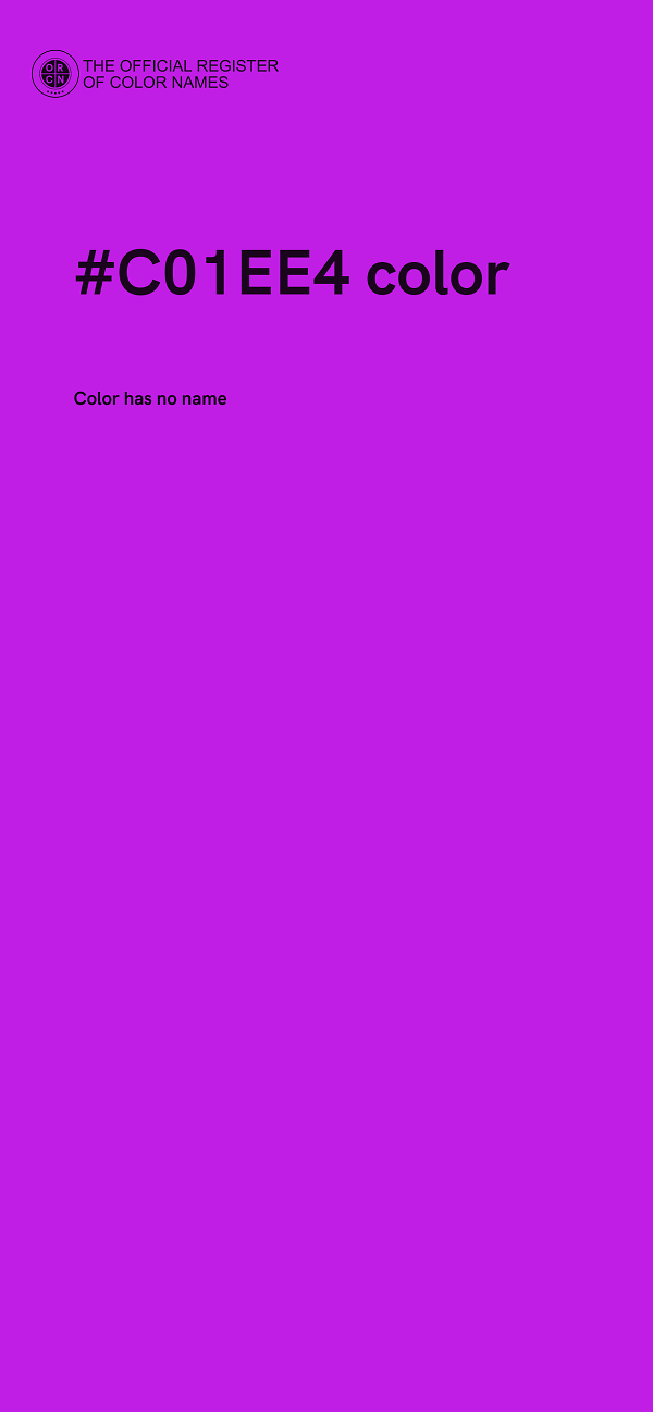 #C01EE4 color image