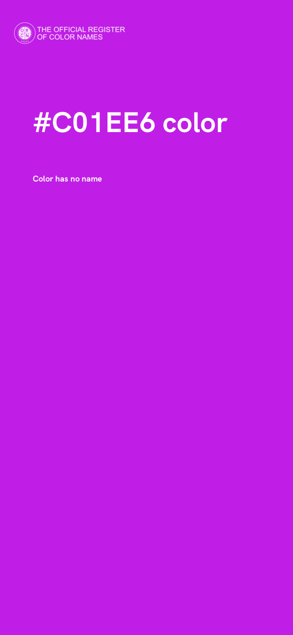 #C01EE6 color image