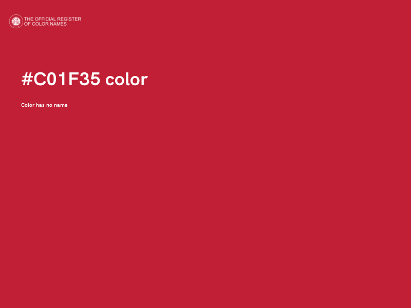 #C01F35 color image