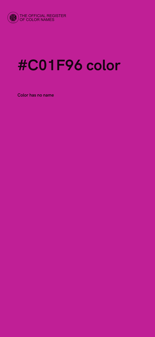 #C01F96 color image