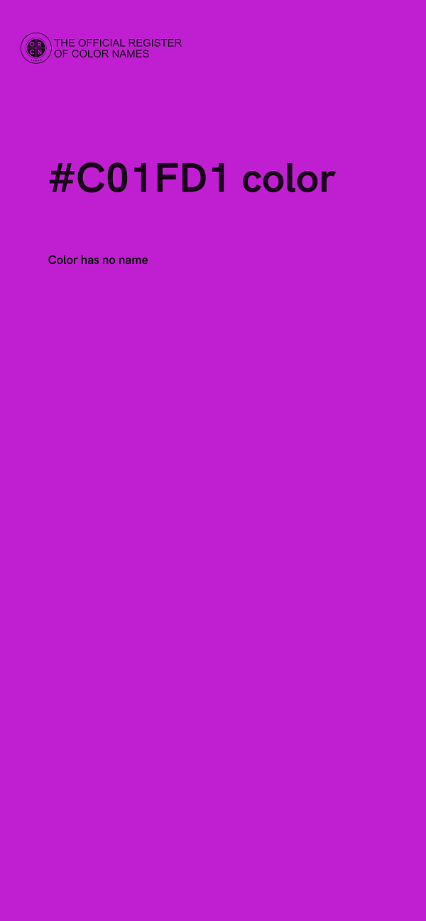 #C01FD1 color image