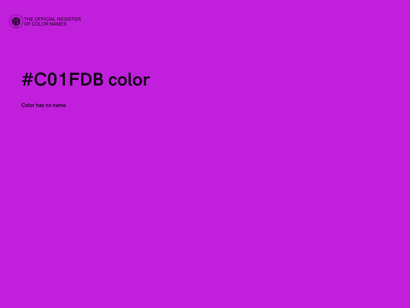 #C01FDB color image