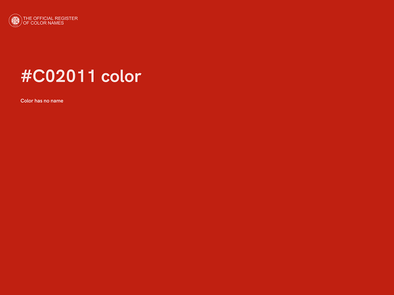#C02011 color image