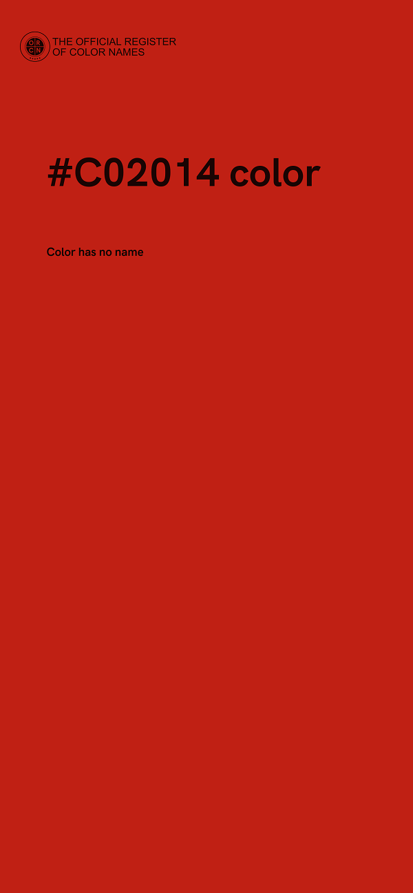 #C02014 color image