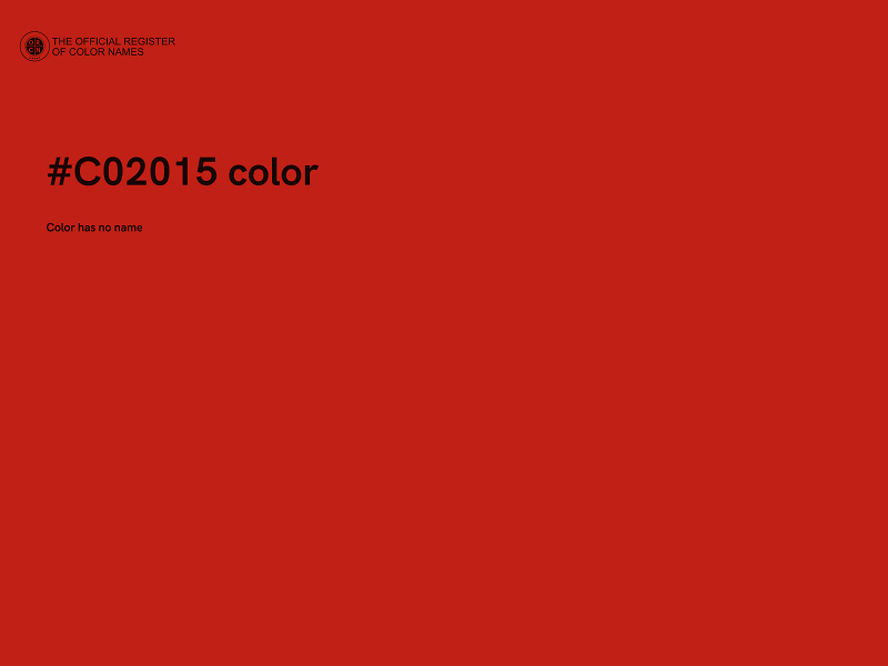 #C02015 color image