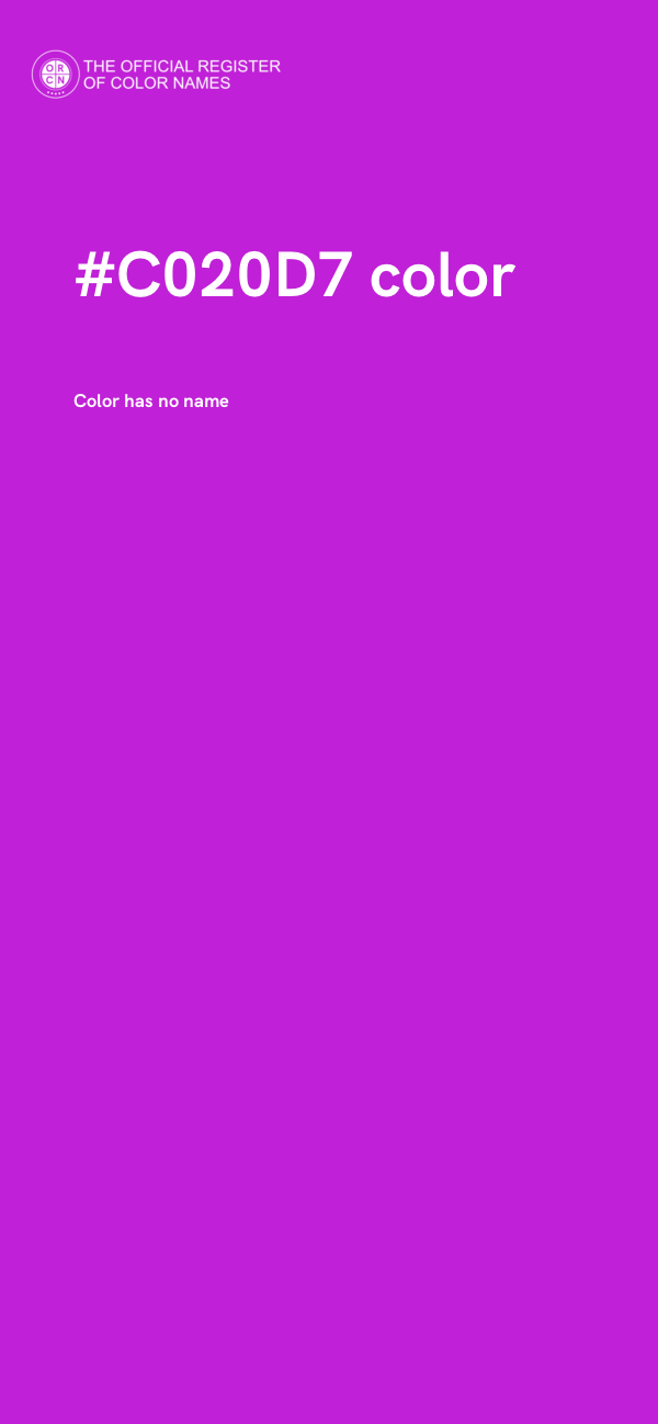 #C020D7 color image