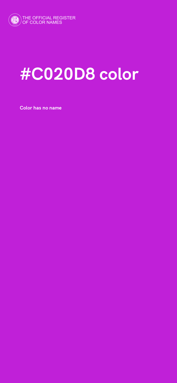 #C020D8 color image