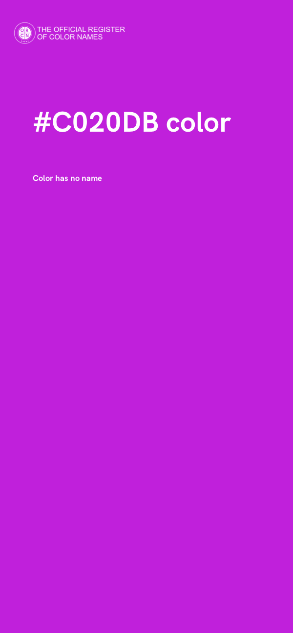 #C020DB color image
