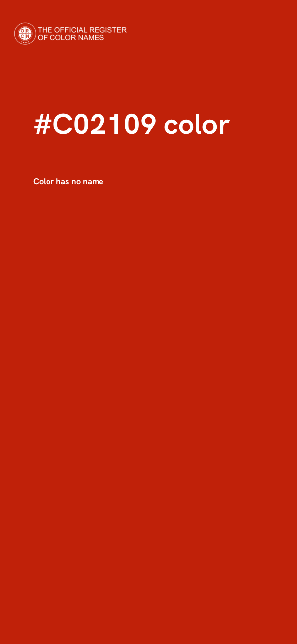 #C02109 color image