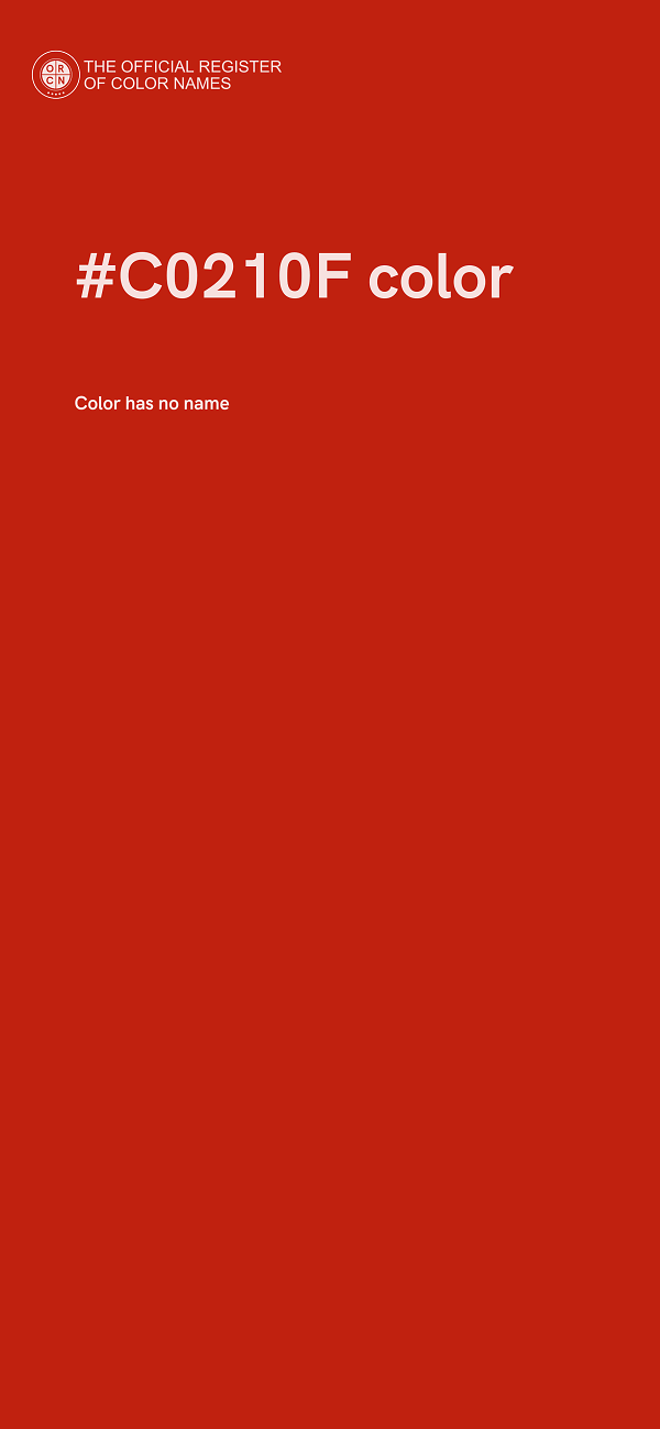 #C0210F color image
