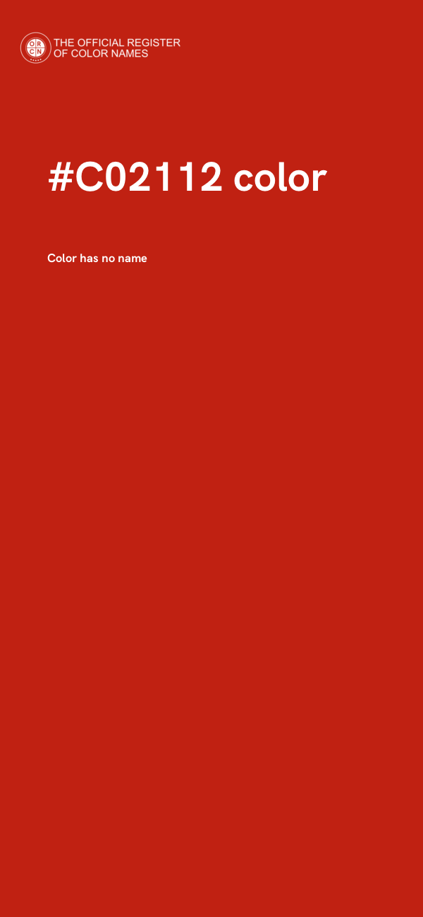 #C02112 color image