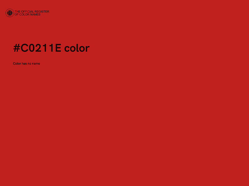 #C0211E color image