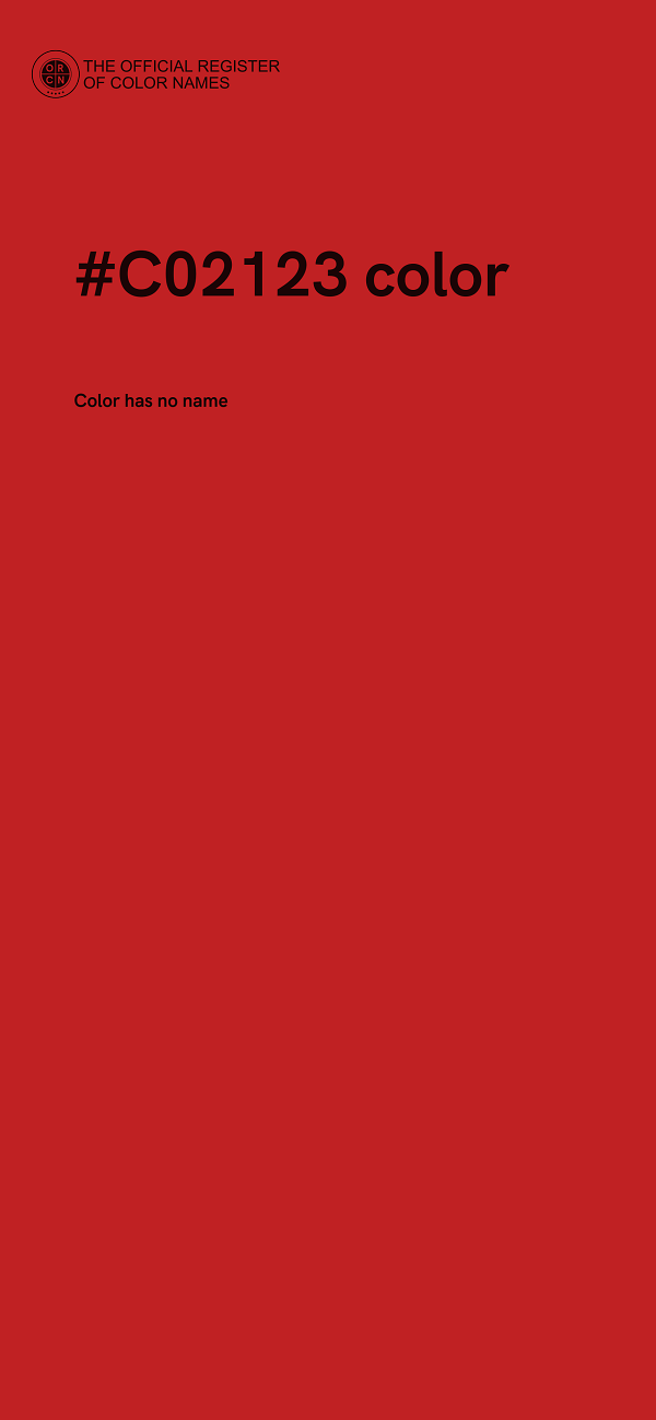 #C02123 color image