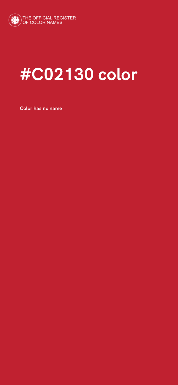 #C02130 color image