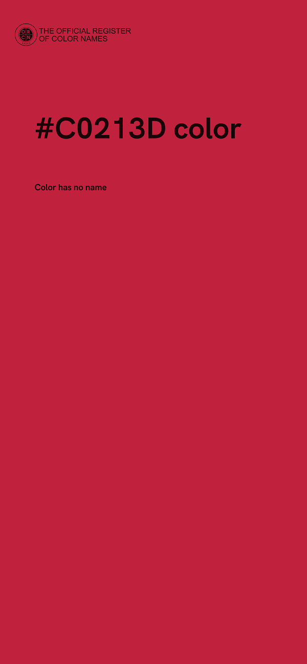 #C0213D color image