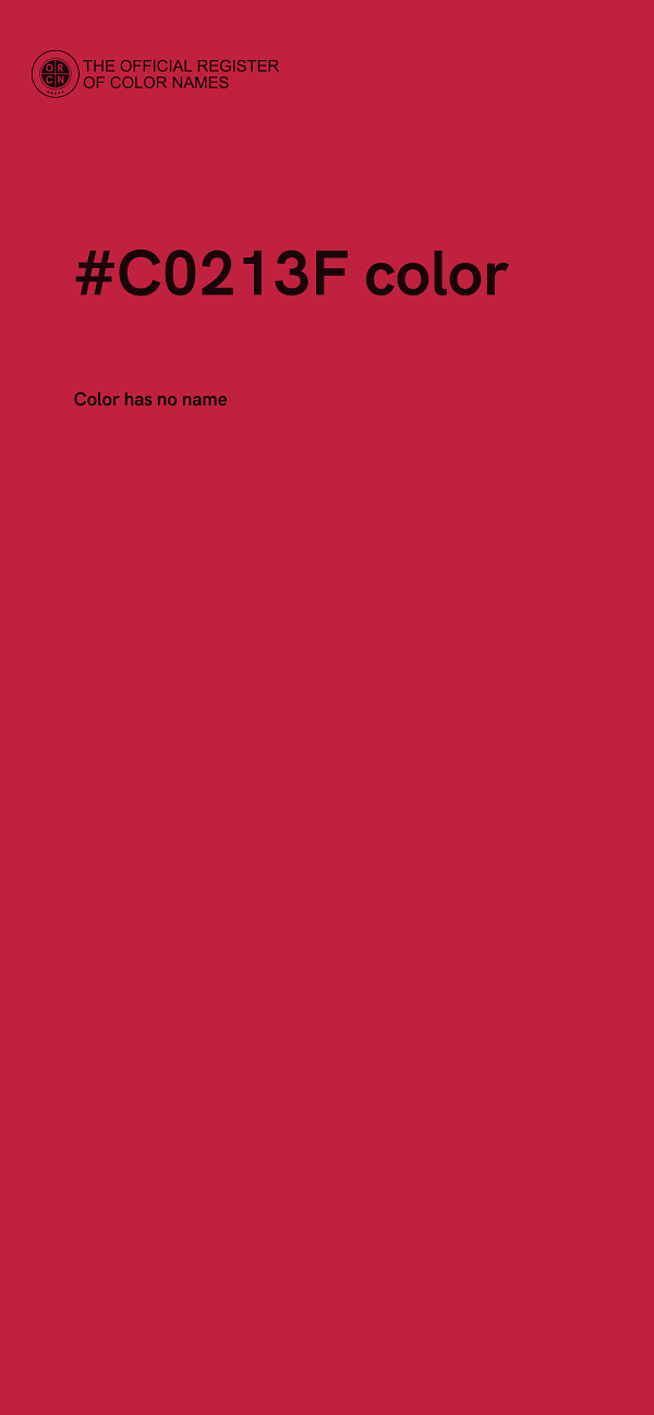#C0213F color image
