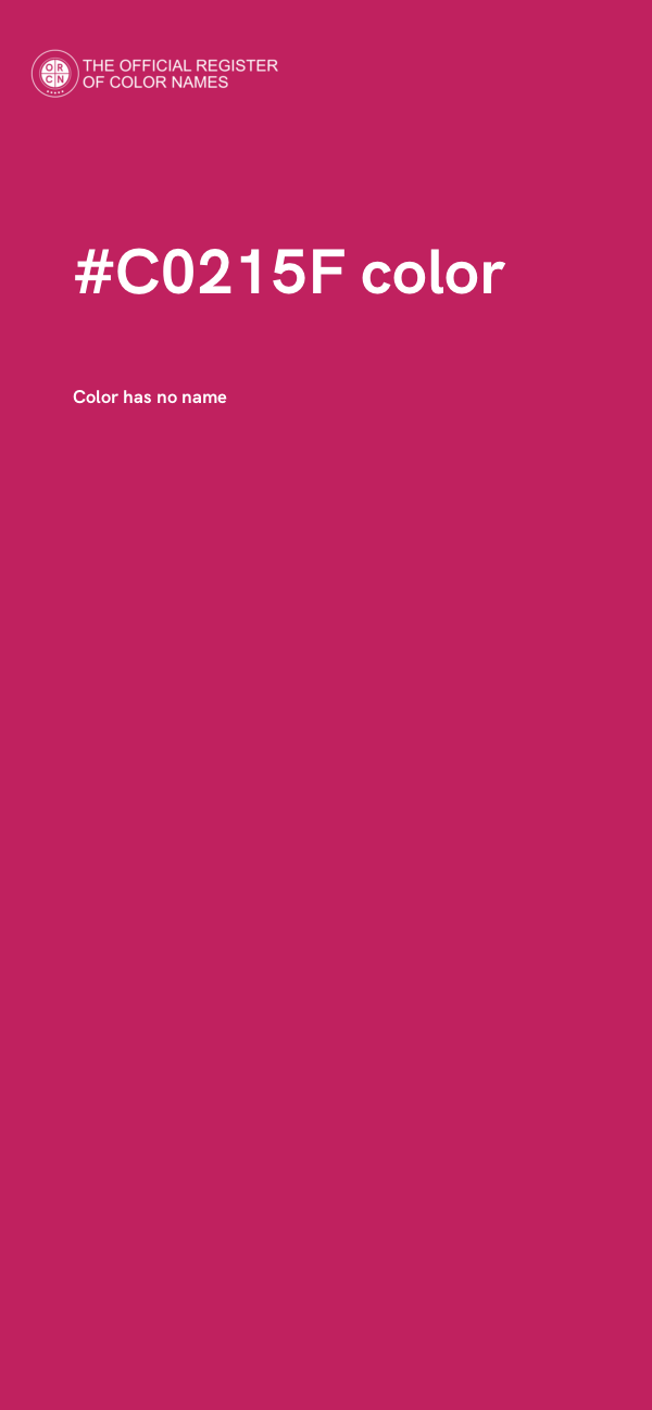 #C0215F color image