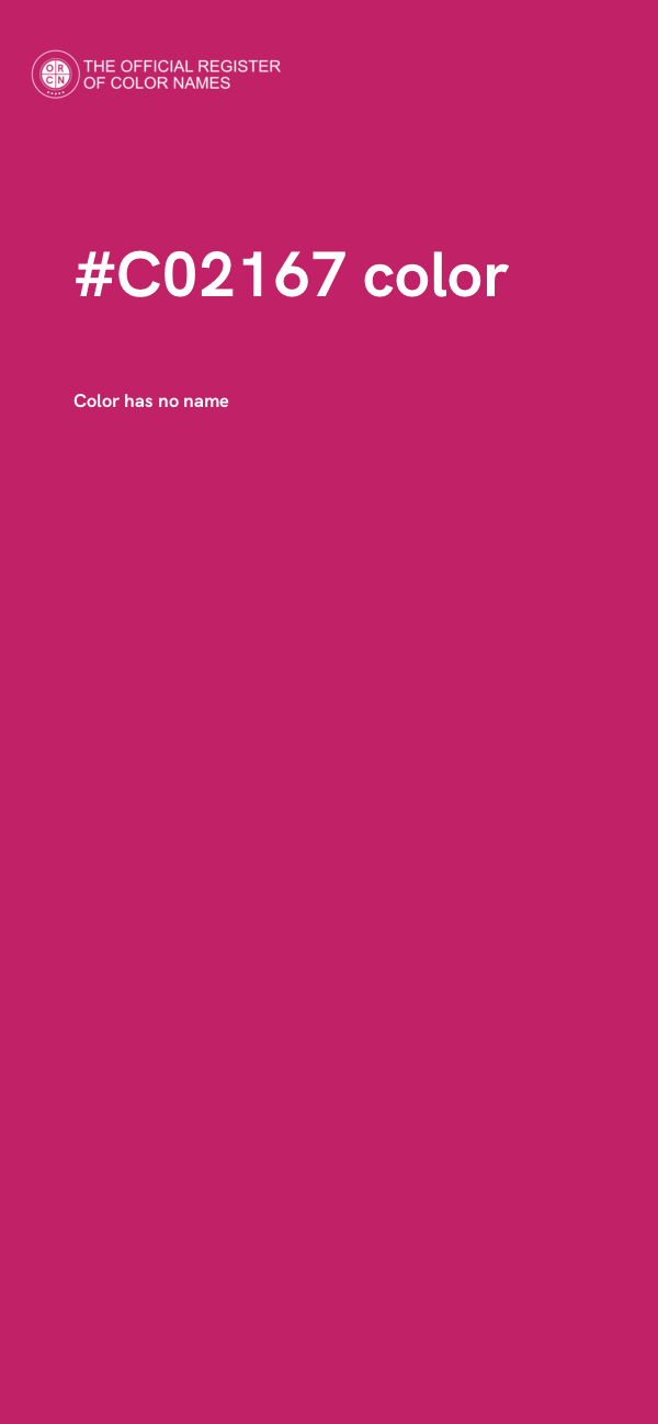 #C02167 color image
