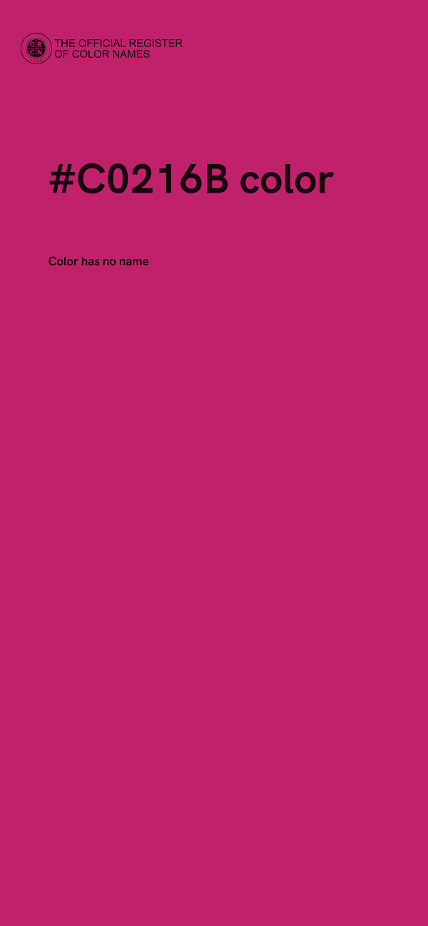 #C0216B color image