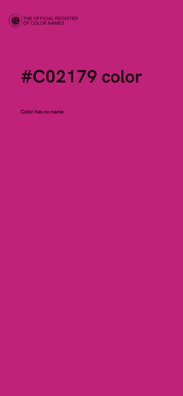 #C02179 color image