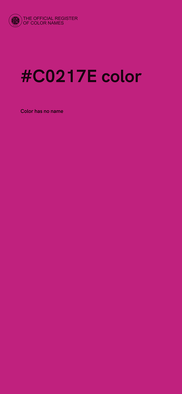 #C0217E color image