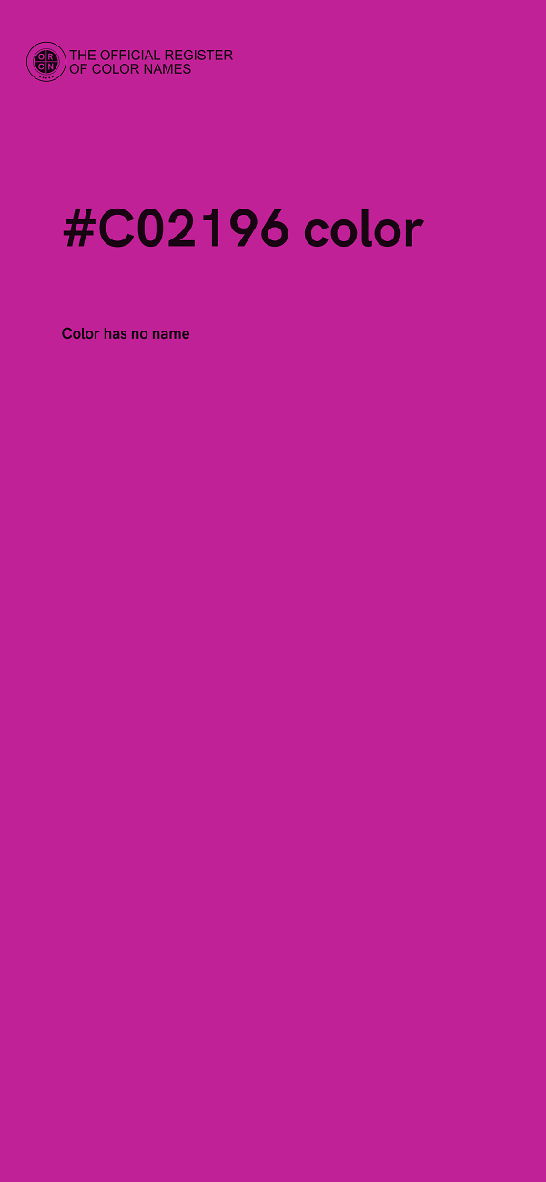 #C02196 color image