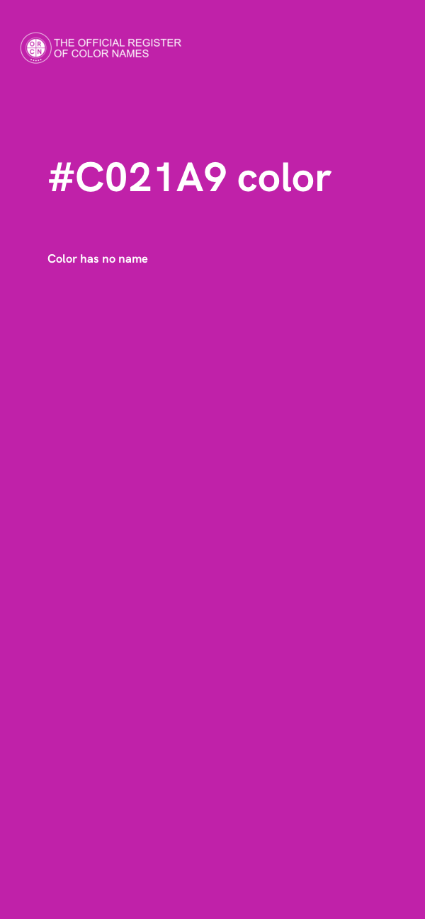 #C021A9 color image