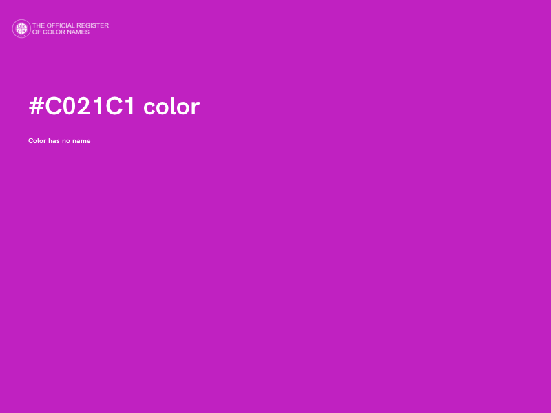 #C021C1 color image