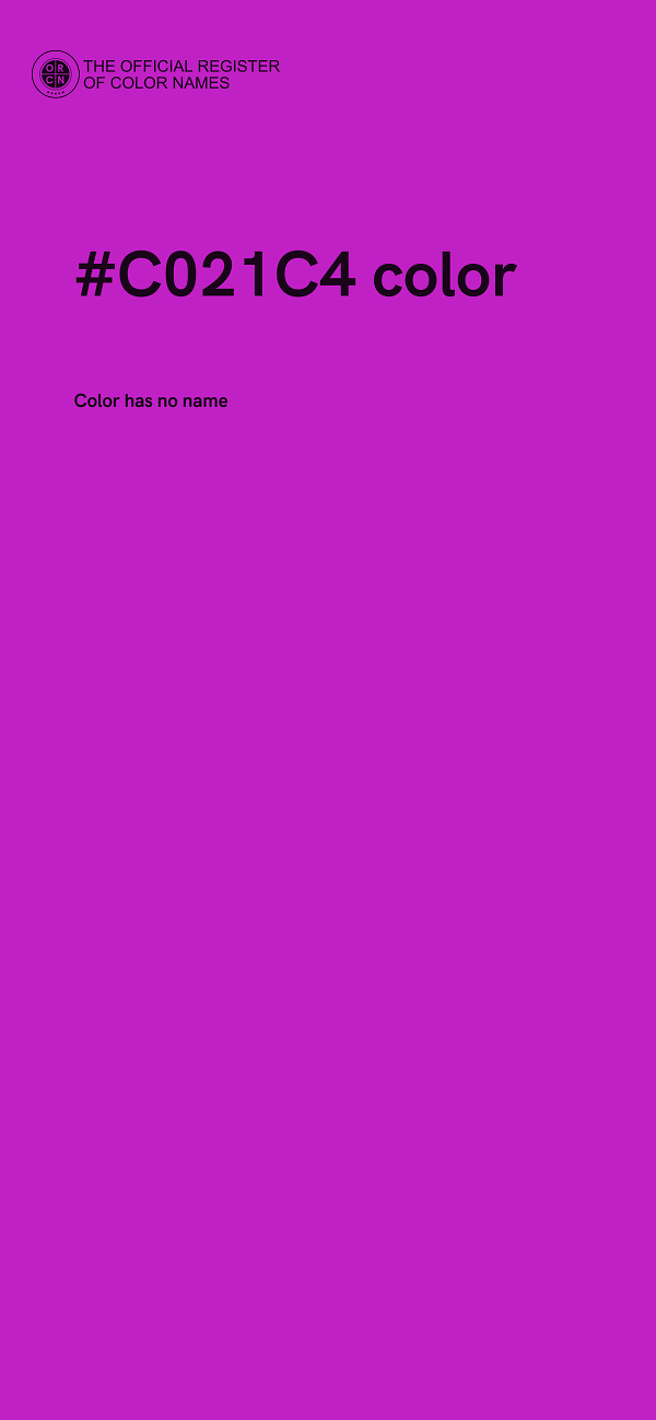 #C021C4 color image
