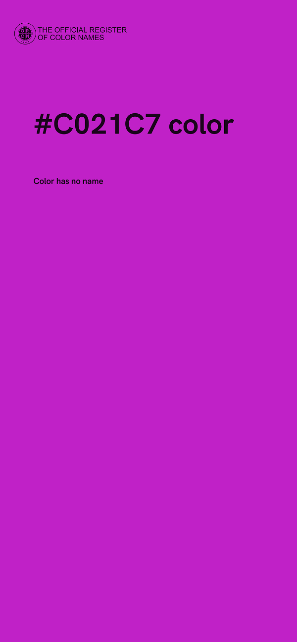 #C021C7 color image