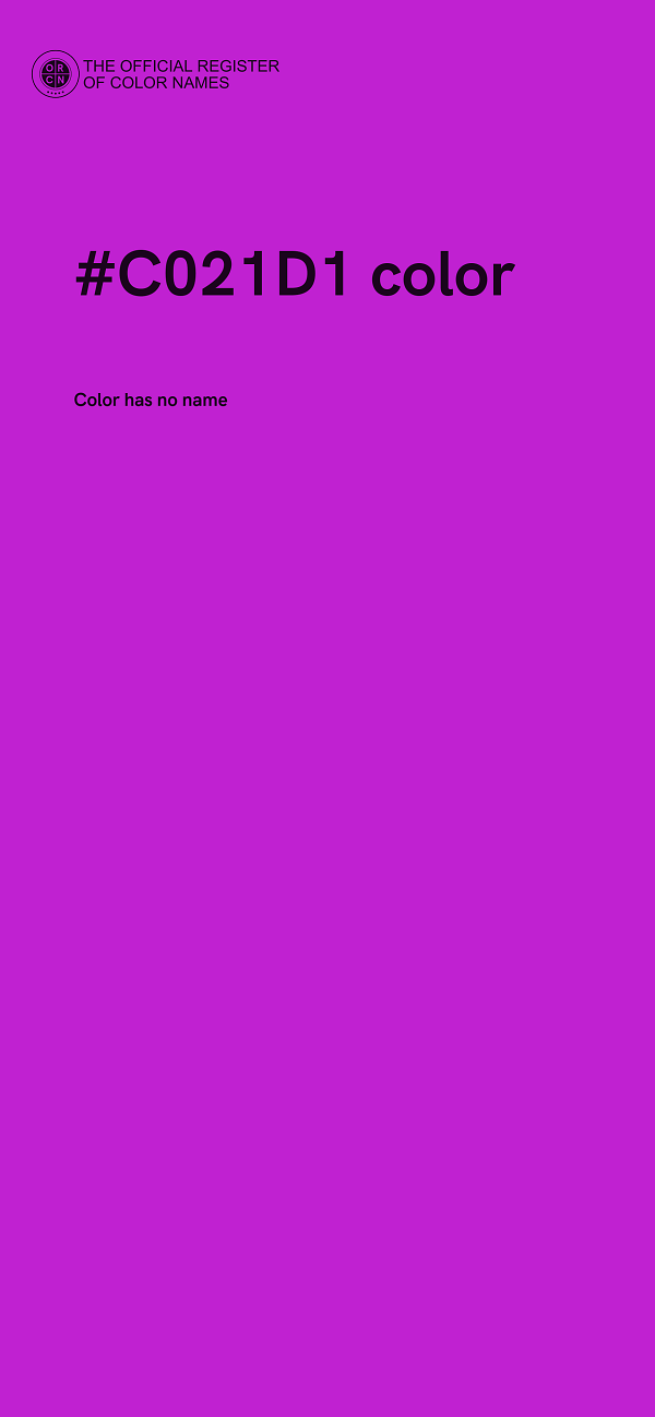 #C021D1 color image