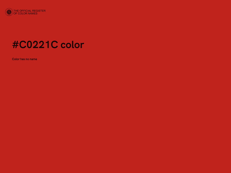 #C0221C color image