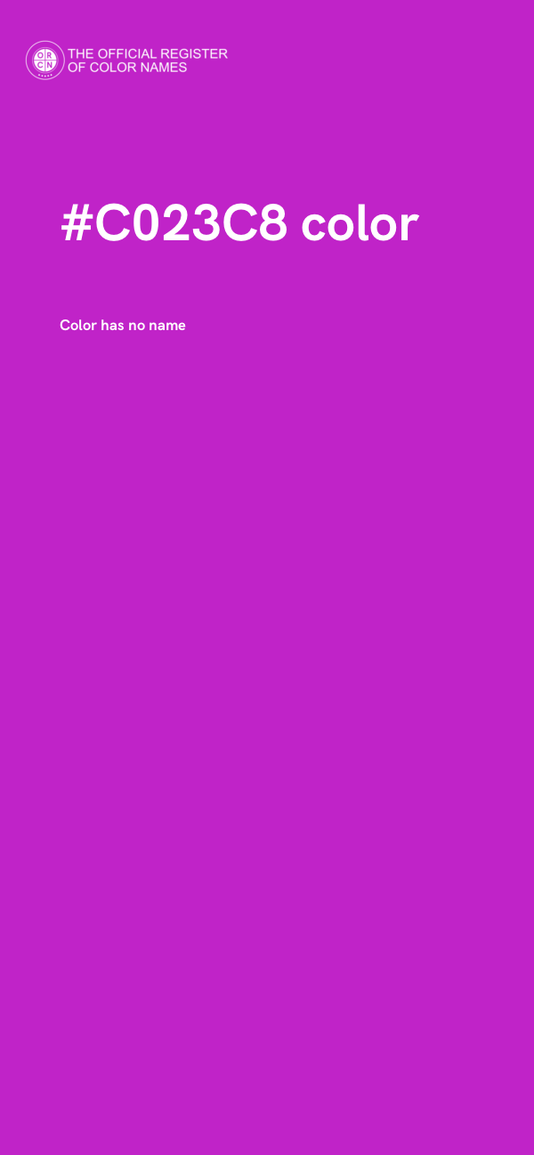 #C023C8 color image