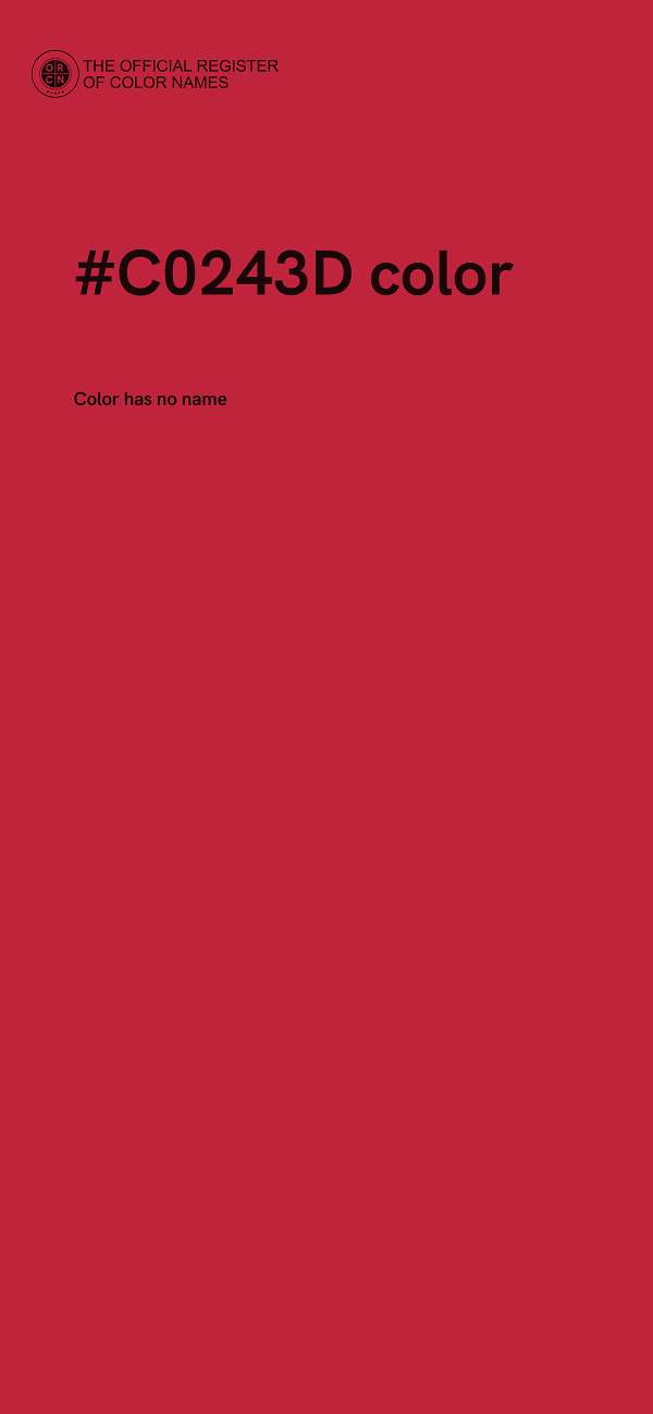 #C0243D color image