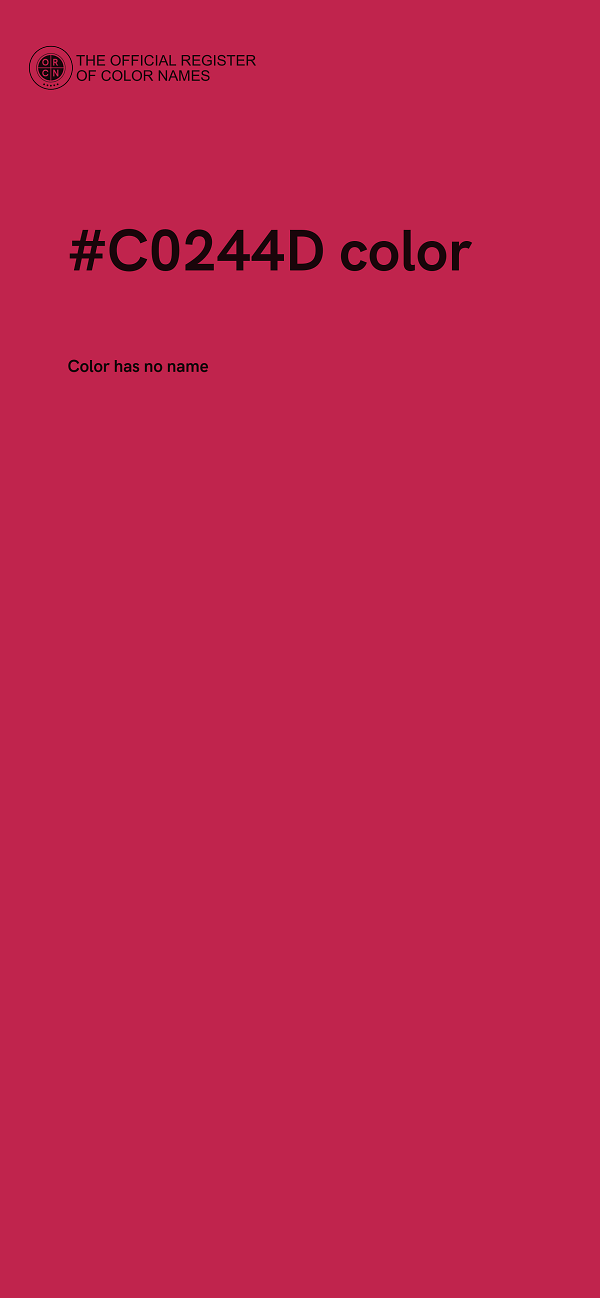 #C0244D color image