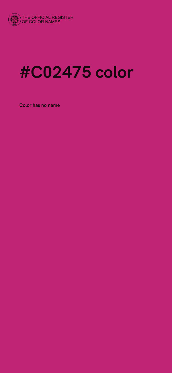 #C02475 color image